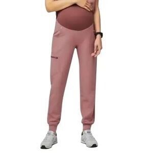 Figs Mauve Maternity Joggers